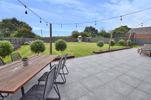 Patio Area & Rear Garden- click for photo gallery